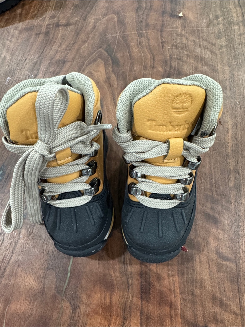 Timberland Kids Tan and Black Duck Boot